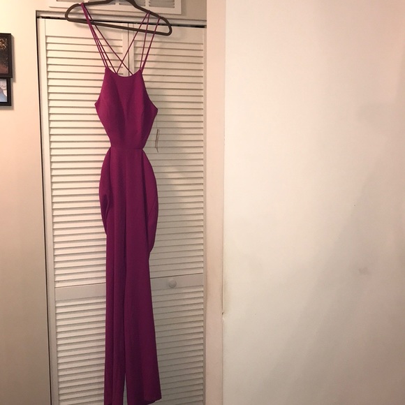 🔥Aidan Mattox crepe cutout jumpsuit🔥🔥🔥 - Picture 3 of 6